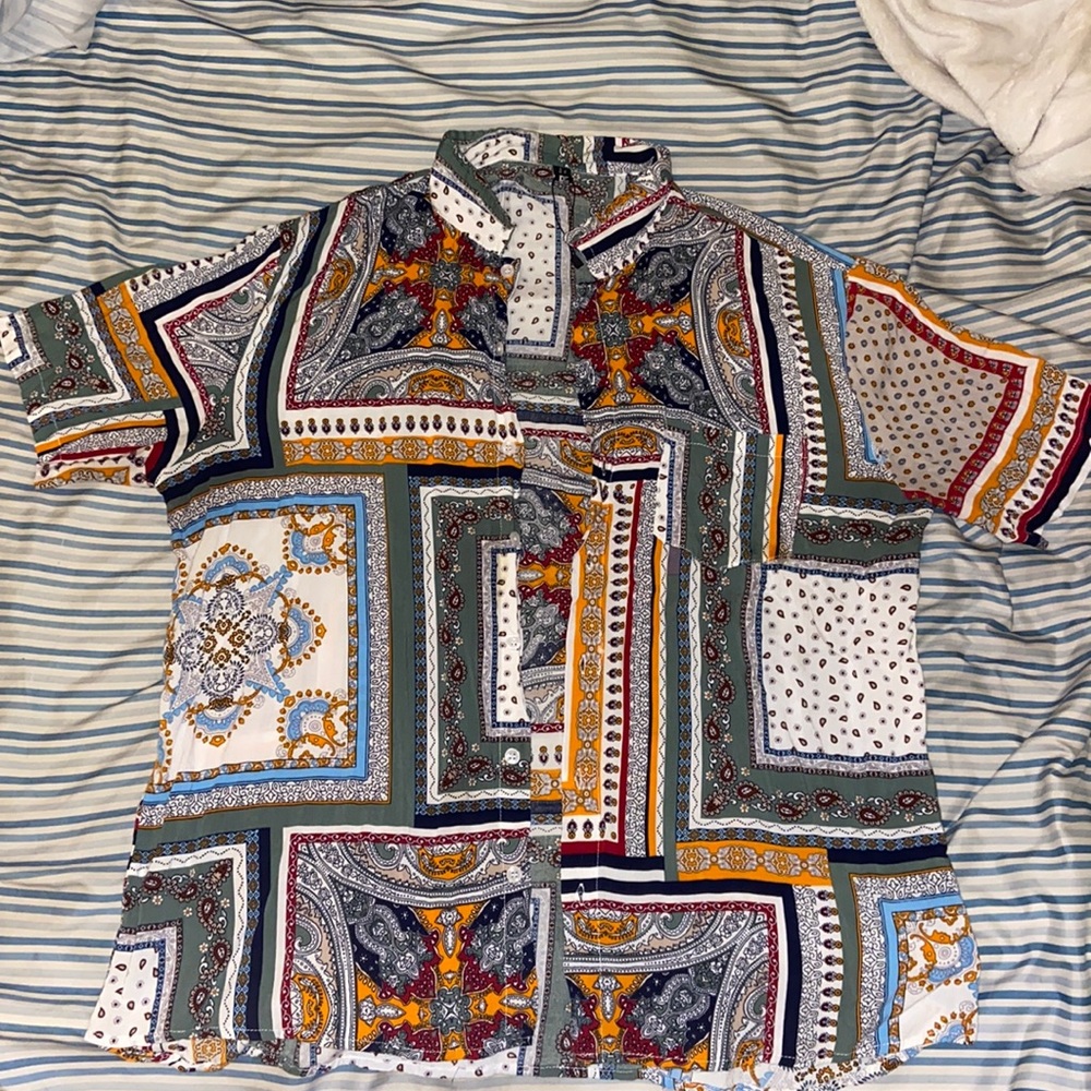 SUMMER CRAZY PATTERN button up